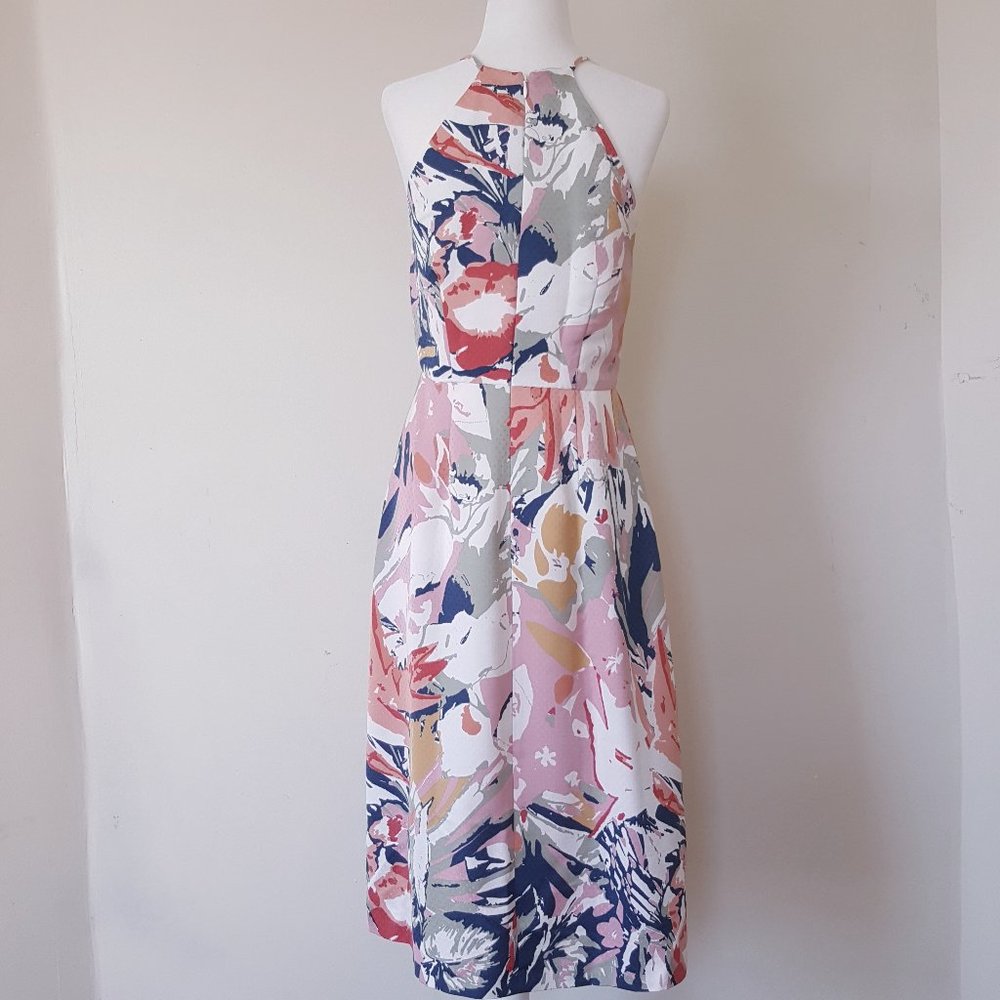 Club Monaco Multicolor Floral Midi Dress - Picture 9 of 14